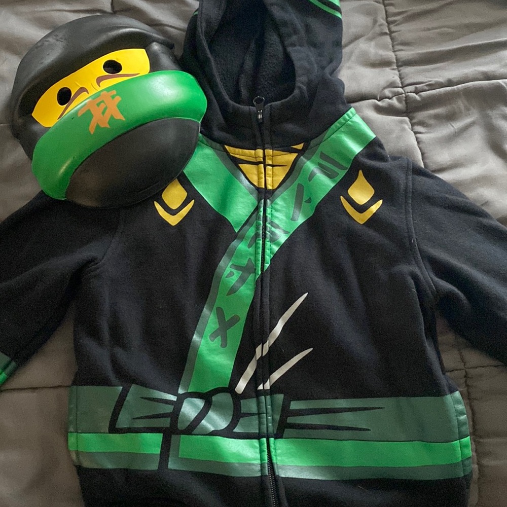 Ninjago hoodie and mask